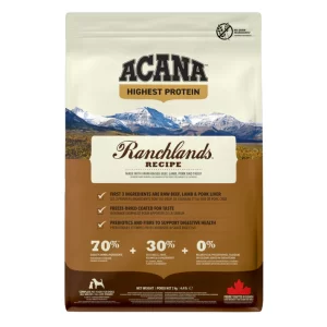 Acana Highest Protein Rachlands Recipe Dry Dog Food 2 KG